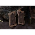 KSD Brand Beretta 81F, 81 FS, 84 F, 84 FS, 84 Cheetah Compatible Walnut Grip 	KSD-00285