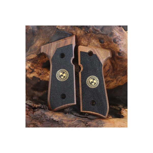 KSD Brand Beretta 92FS, 92A1, 92G, 92D, 96, M9 Compatible Walnut Grips 	KSD-01578