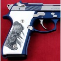 KSD Brand Beretta 92FS, 92A1, 92G, 92D, 96, M9 Compatible White Acrylic Grips 	KSD-00333