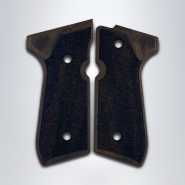 KSD Brand Beretta 92FS, 92A1, 92G, 92D, 96, M9 Compatible Walnut Grips Stripled 	KSD-01415