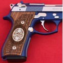 KSD Brand Beretta 92FS, 92A1, 92G, 92D, 96, M9 Compatible Walnut Grips Framed 	KSD-00231