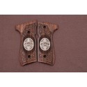 KSD Brand Beretta 92FS, 92A1, 92G, 92D, 96, M9 Compatible Walnut Grips Framed 	KSD-00231