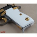 KSD Brand Beretta Mod 70 - 70 S - 71 PUMA Compatible White Acrylic Grips	KSD-00276