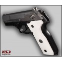 KSD Brand Beretta Mod 8000 / 8040 F Stoger Compatible White Acrylic Grips	KSD-00450