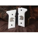 KSD Brand Beretta Vertec, 92X Vertec, Compatible White Acrylic Custom Grips	KSD-00323