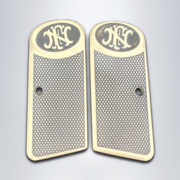 KSD Brand Browning FN 1910 Compatible Ivory Acrylic Grips Diamond	KSD-01448