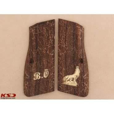 KSD Brand Browning MK3 Compatible Walnut Customizable Grips Stone 1	KSD-01333