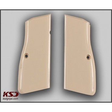 KSD Brand Browning MK3 Compatible Ivory Acrylic Grips 	KSD-01329