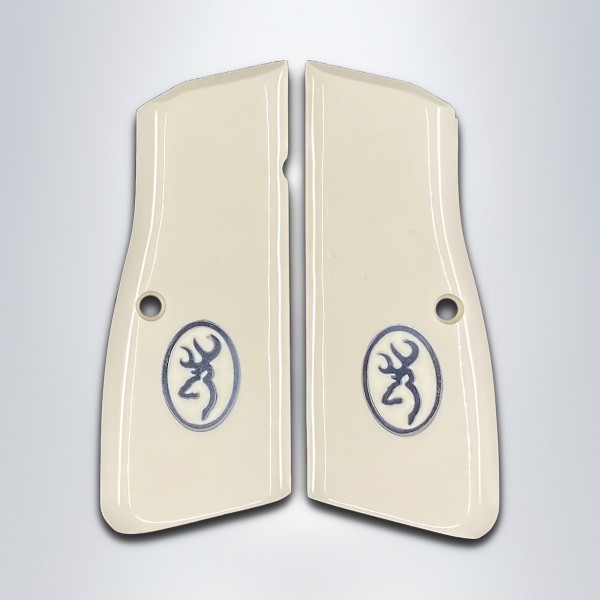 KSD Brand Browning MK3 Compatible Ivory Acrylic Grips 	KSD-01439