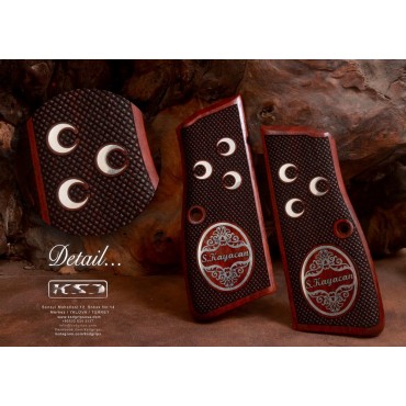 KSD Brand Browning MK3 Compatible Rosewood Customizable Grips Diamond	KSD-01338