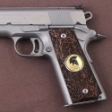 KSD Brand Colt 1911 - Ambicut Compatible Walnut Customizable Grips Stone 1	KSD-00078