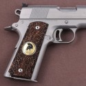 KSD Brand Colt 1911 - Ambicut Compatible Walnut Customizable Grips Stone 1	KSD-00078