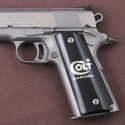 KSD Brand Colt 1911 - Ambicut Compatible Black Acrylic Grips	KSD-00080