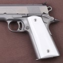 KSD Brand Colt 1911 FIT Model Compatible White Acrylic Grips	KSD-00007