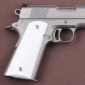 KSD Brand Colt 1911 FIT Model Compatible White Acrylic Grips	KSD-00007