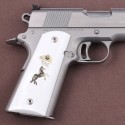 KSD Brand Colt 1911 FIT Model Compatible White Acrylic Customizable Grips	KSD-00074