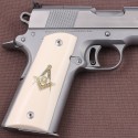 KSD Brand Colt 1911 FIT Model Compatible Ivory Acrylic Customizable Grips	KSD-00020