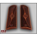 KSD Brand Colt 1911 FIT Model Compatible Rosewood Grips Double-Checkering	KSD-01398