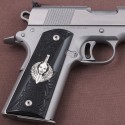 KSD Brand Colt 1911 FIT Model Compatible Black Acrylic Grips Double-Checkering	KSD-00028