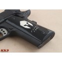 KSD Brand Colt 1911 FIT Model Compatible Black Acrylic Customizable Grips	KSD-00037