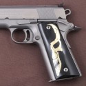 KSD Brand Colt 1911 FIT Model Compatible Black Acrylic Customizable Grips	KSD-00066