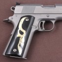 KSD Brand Colt 1911 FIT Model Compatible Black Acrylic Customizable Grips	KSD-00066