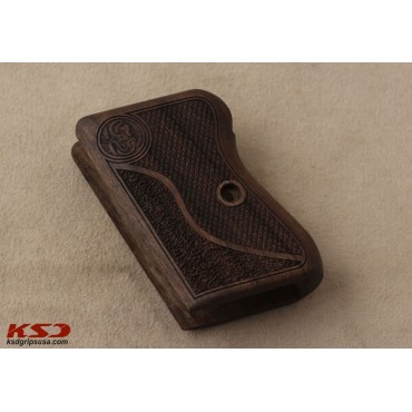 KSD Brand CZ 45 Compatible Walnut Grips Double-Checkering 	KSD-01261