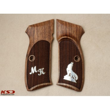 KSD Brand CZ 75, 75B, 75BD, 85 KADET SHADOW1 Compatible Walnut Grips	KSD-01292