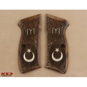 KSD Brand CZ 75, 75B, 75BD, 85 KADET SHADOW1 Compatible Walnut Grip	KSD-01306