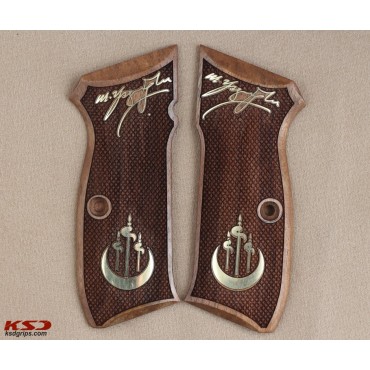 KSD Brand CZ 75, 75B, 75BD, 85 KADET SHADOW1 Compatible Walnut Grip	KSD-01310