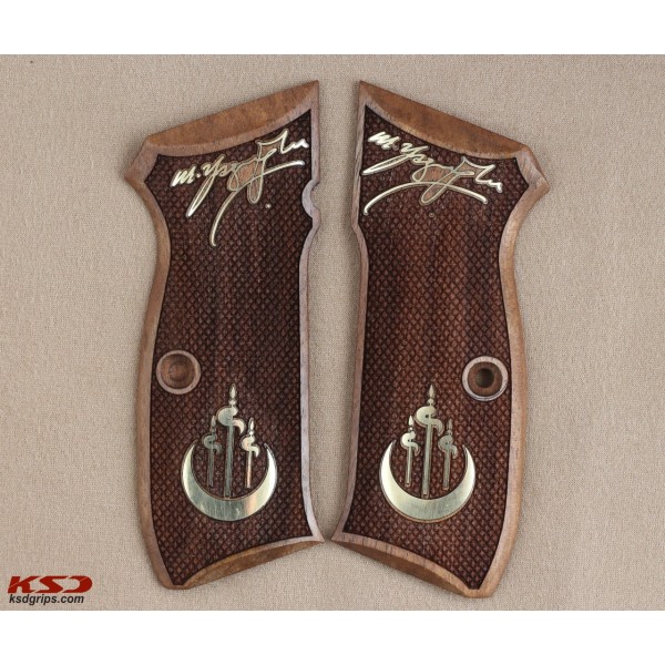 KSD Brand CZ 75, 75B, 75BD, 85 KADET SHADOW1 Compatible Walnut Grip	KSD-01310