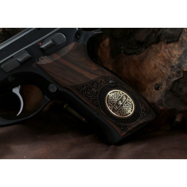 KSD Brand CZ 75, 75B, 75BD, 85 KADET SHADOW1 Compatible Root Walnut Grip	KSD-01314