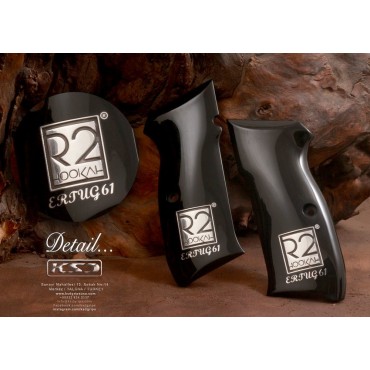 KSD Brand CZ 75, 75B, 75BD, 85 KADET SHADOW1 Compatible Black Acrylic Grip	KSD-01309