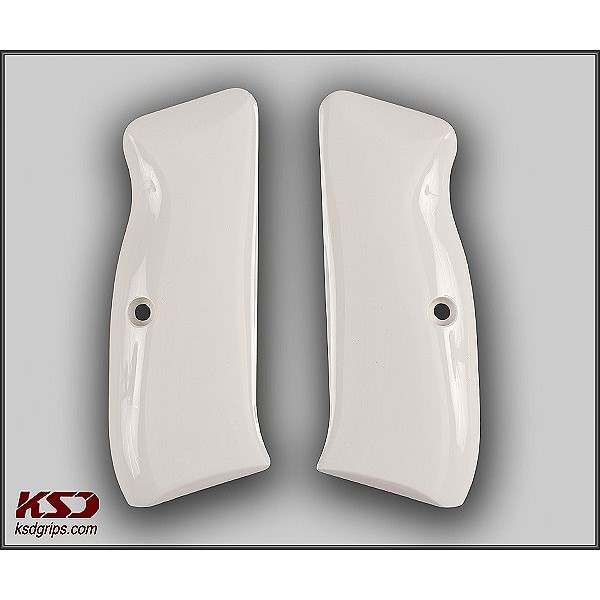 KSD Brand CZ 75 Full Size Compatible White Acrylic Grips	KSD-01244