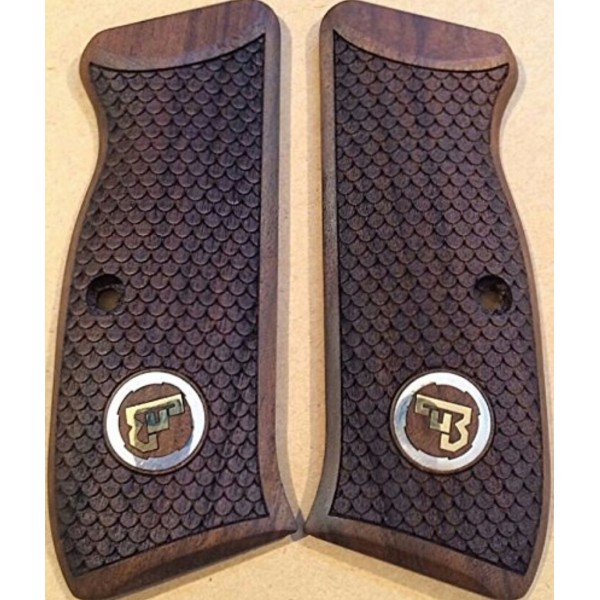 KSD Brand CZ 75 Full Size Compatible Walnut Grips Dragon Skin	KSD-01247