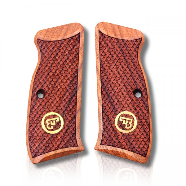 KSD Brand CZ 75 Full Size Compatible Walnut Grips Dragon Skin	KSD-01408