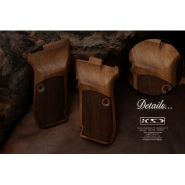 KSD Brand CZ 83 - 82 Compatible Walnut Grips Diamond	KSD-01251