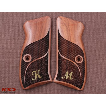 KSD Brand CZ Compact 75 - 85 /P-01/P100/C100/T100/PCR/CZ 75D Rosewood Grips	KSD-01280