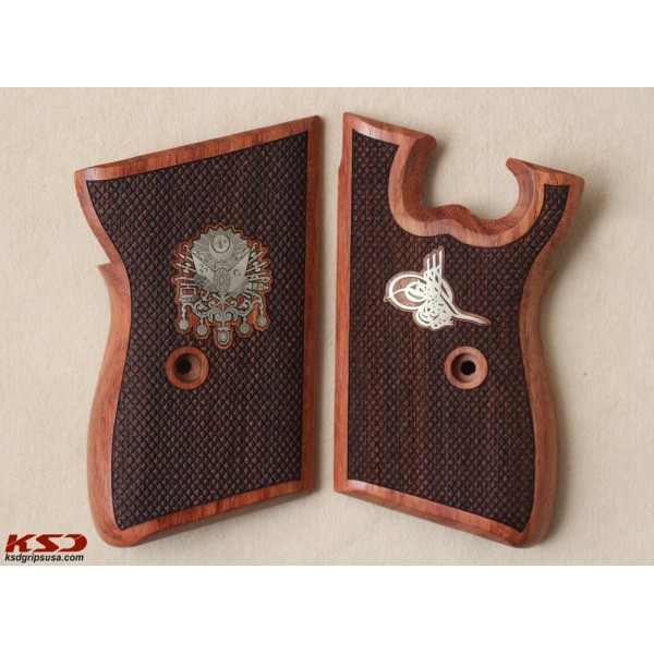 KSD Brand CZ VZOR 50 - 70 Compatible Rosewood Customizable Grips Diamond	KSD-01264