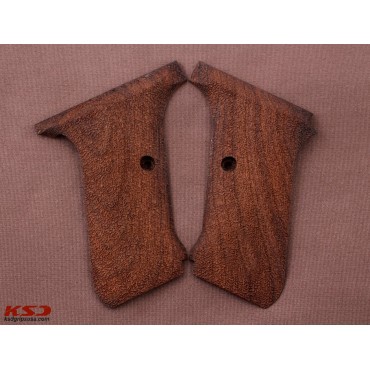 KSD Brand HK Heckler Koch P7M13 Compatible Walnut Grips Striped(Full)	KSD-01359