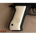 KSD Brand Jericho 941 F / FS Compatible Ivory Acrylic Customizable Grips 	KSD-00485