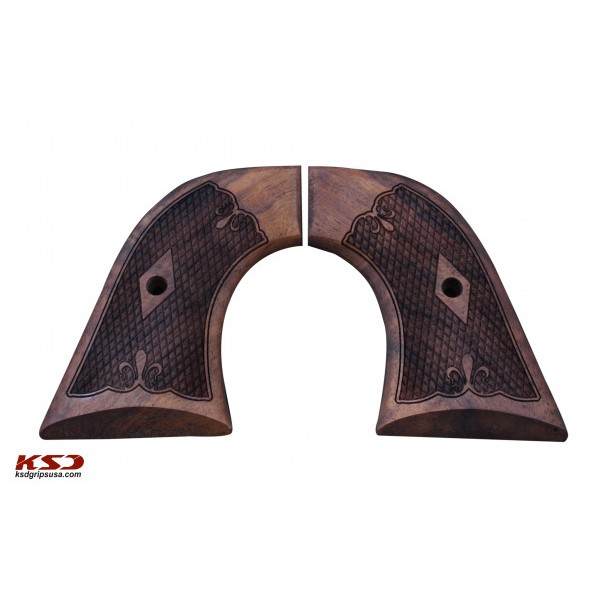 KSD Brand Ruger New Vaquera Compatible Walnut Grips 	KSD-01608