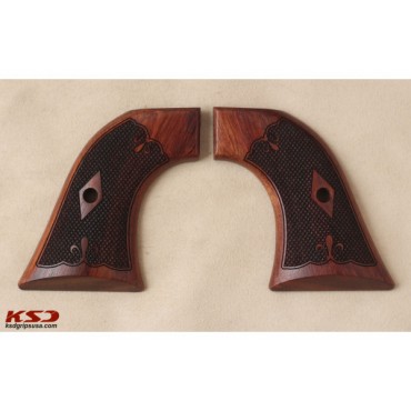 KSD Brand Ruger New Vaquera Compatible Rosewood Grips 	KSD-01609