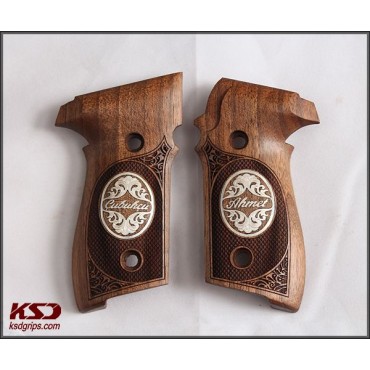 KSD Brand Sig Sauer P228 / P229 Compatible Walnut Customizable Grips Framed	KSD-01351