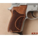 KSD Brand Smith Wesson 6906 Compatible Walnut Grips Double-Checkering	KSD-00153