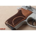 KSD Brand Smith Wesson 6906 Compatible Walnut Grips Double-Checkering	KSD-00153