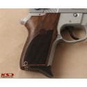 KSD Brand Smith Wesson 6906 Compatible Walnut Grips Diamond	KSD-00154