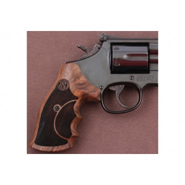 KSD Brand Smith Wesson N Frame Round Butt Compatible Walnut Grips	KSD-01656