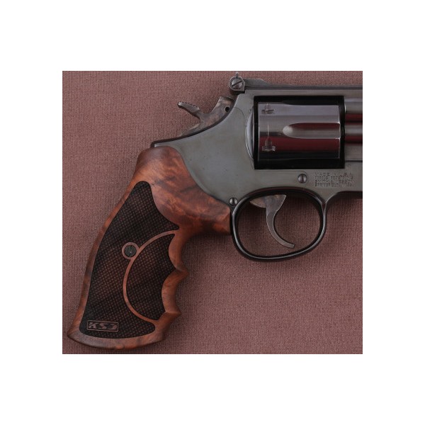 KSD Brand Smith Wesson N Frame Round Butt Compatible Walnut Grips	KSD-01654