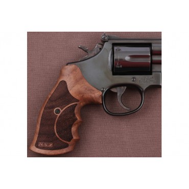 KSD Brand Smith Wesson N Frame Round Butt Compatible Walnut Grips	KSD-01657